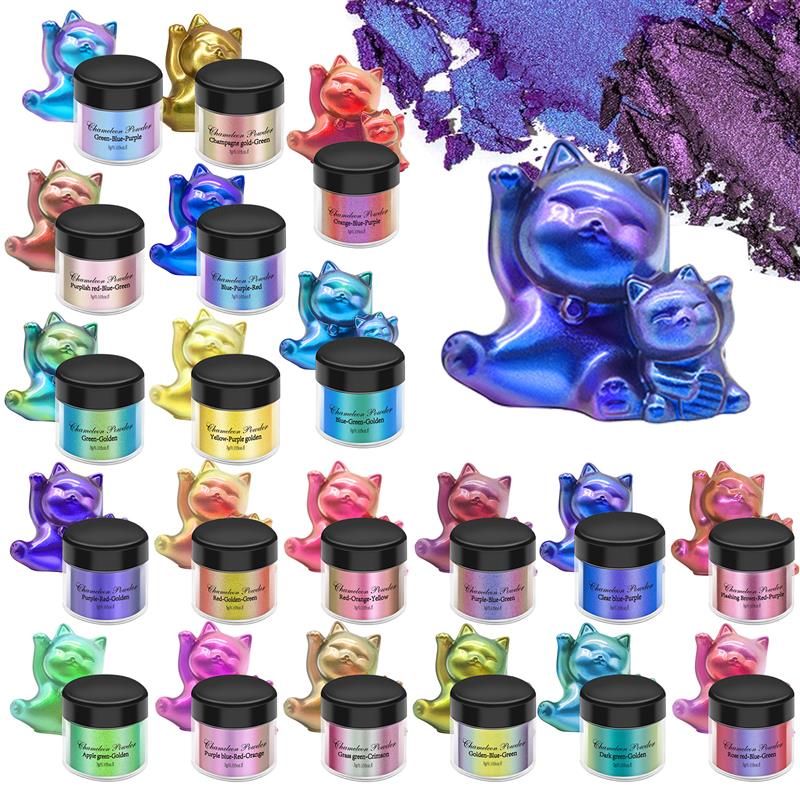 Mica Powder Colorant - مسحوق الميكا الحرباء لفن الأظافر ،