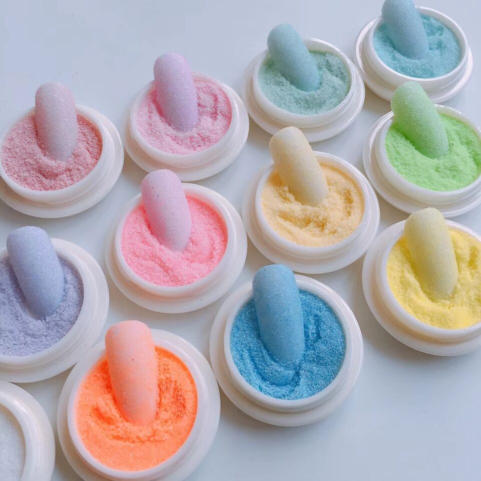 Mica Powder Colorant - 12 اللون/مجموعة مسمار مسحوق مسمار الفن