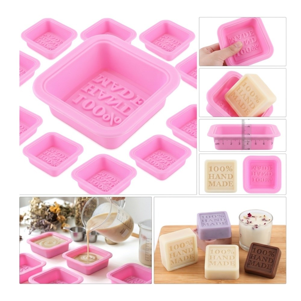 Soap Making Cold Process - 25 قطعة قالب صابون سيليكون غير