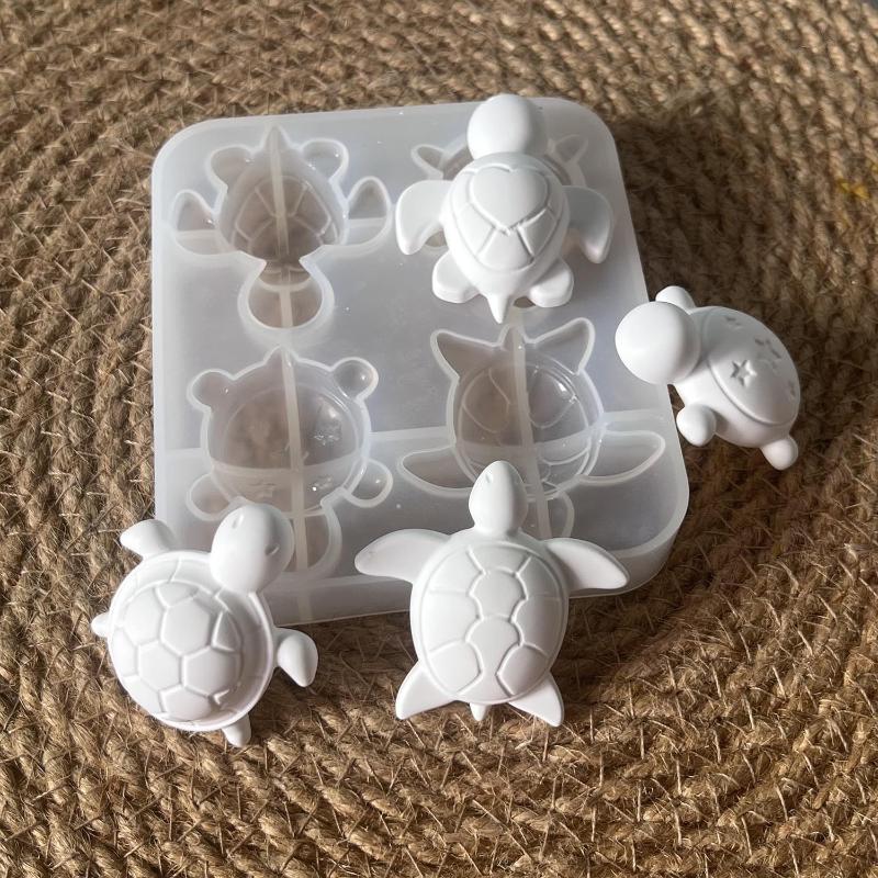 Soap Making Designs - قوالب سيليكون على شكل أربعة سلاحف