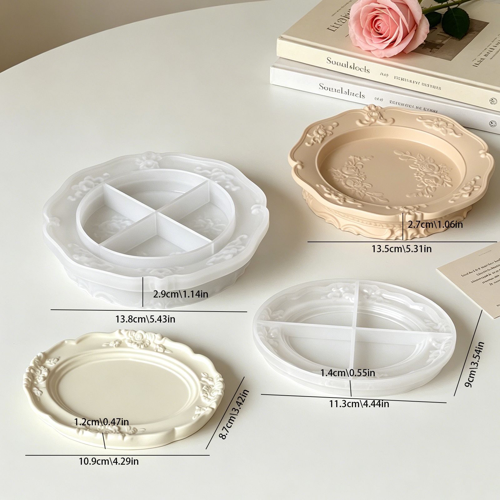 قالب سيليكون أنيق بتصميم باروك - مراجعة Soap Making Designs وسعره