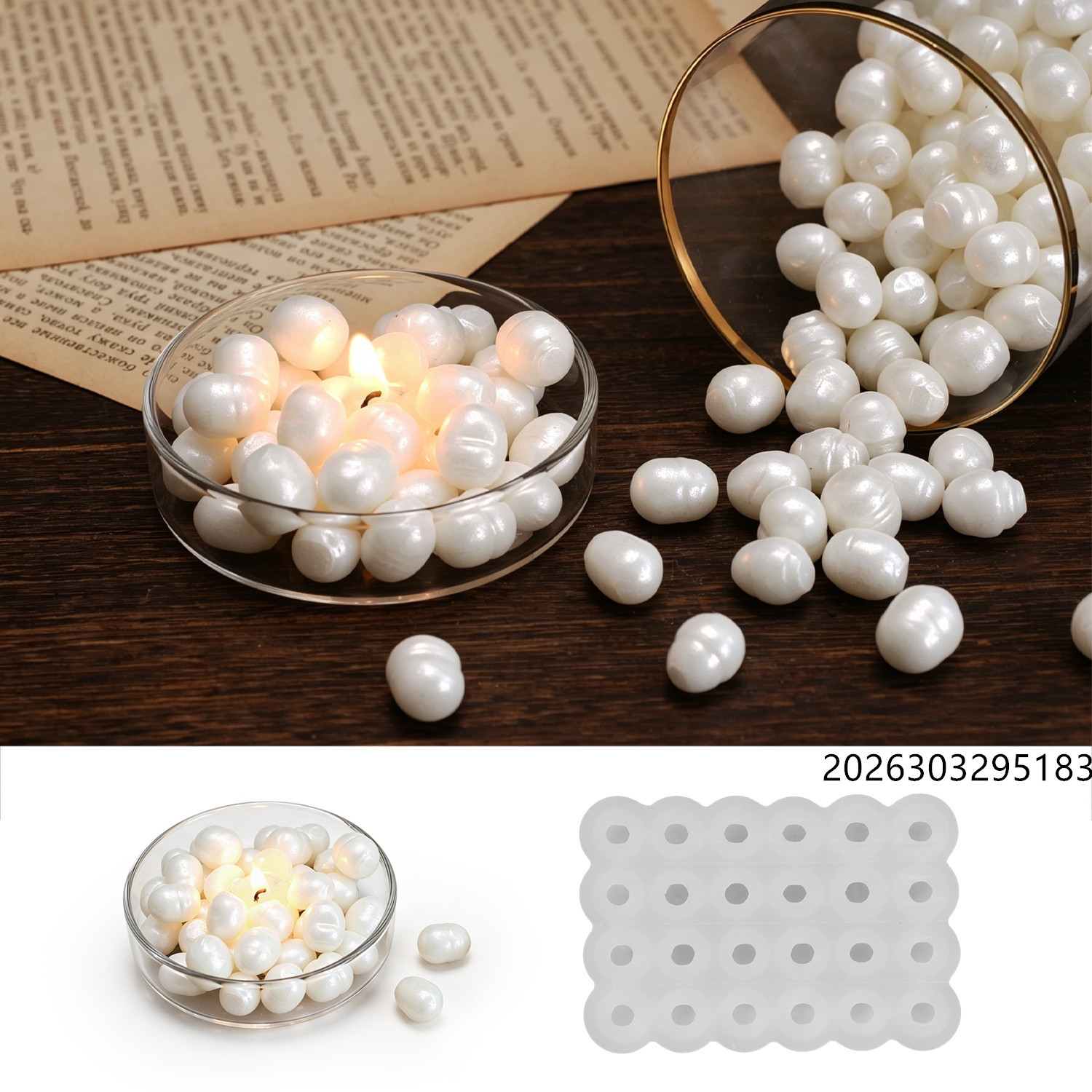 قالب شمع علاجي بتصميم لؤلؤ الب - مراجعة Soap Making Designs وسعره