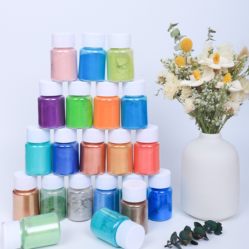 مسحوق الأظافر اللؤلؤ ضئيلة ، ب - مراجعة Mica Powder Colorant وسعره