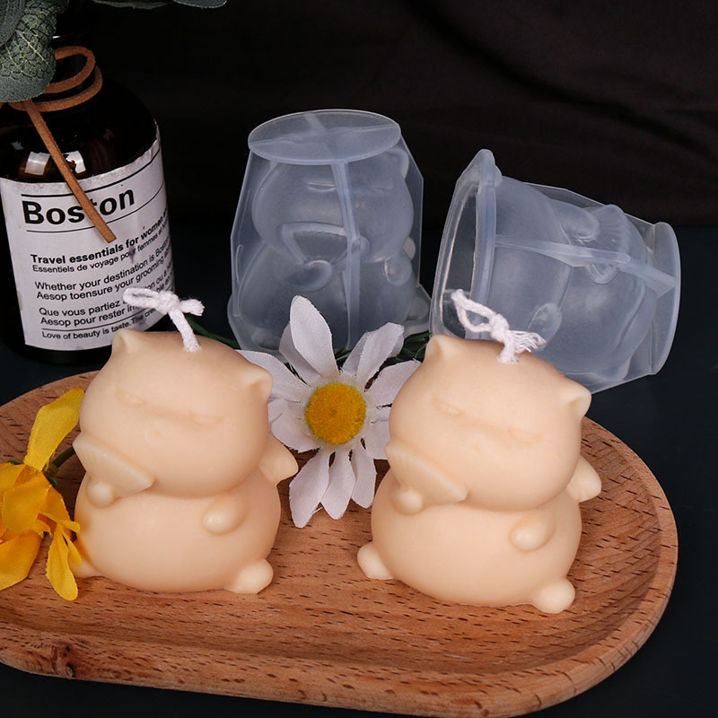 لطيف الدهون القط سيليكون قالب  - مراجعة Soap Making Animal Fat وسعره