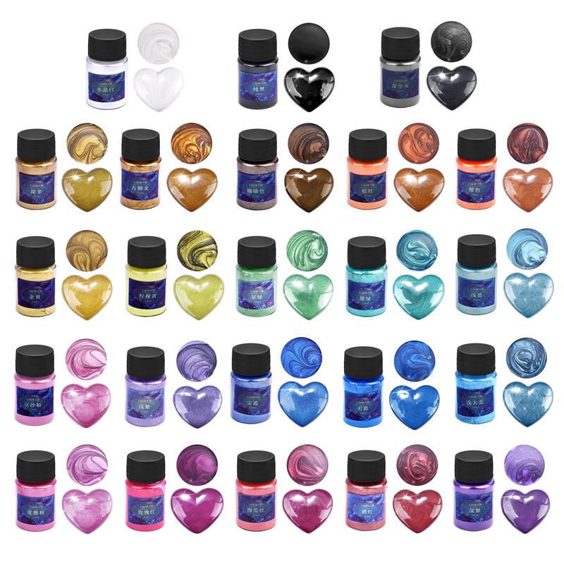 24 لون راتنجات الايبوكسي صبغ ا - مراجعة Mica Powder Colorant وسعره