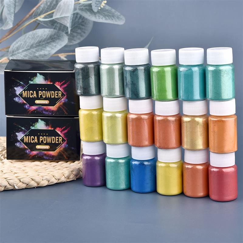 6 قطعة-المجموعة راتنجات الايبو - مراجعة Mica Powder Colorant وسعره