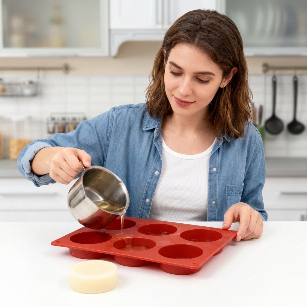 قالب صابون سيليكون دائري، أداة - مراجعة Soap Making Business وسعره